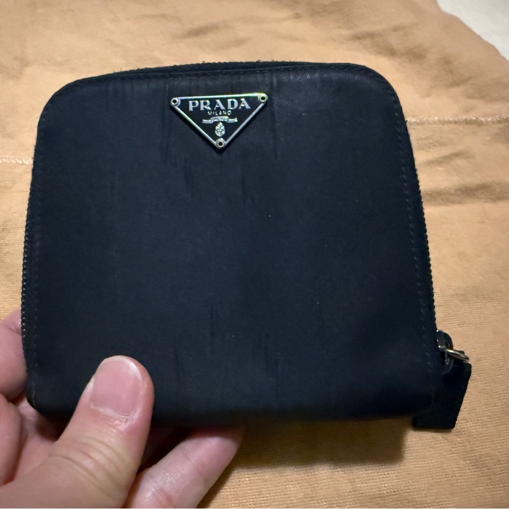 Prada Black Nylon Wallet